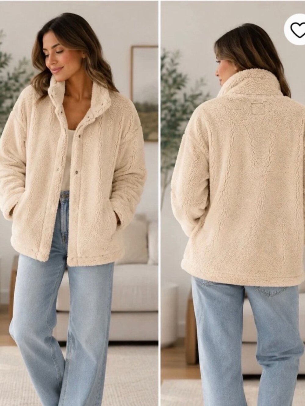 Billabong Creme Soft Sherpa Jacket